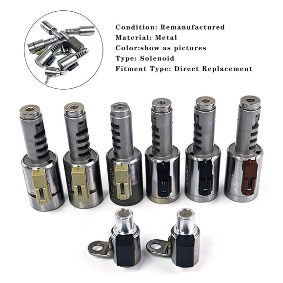 Peugeot 8PCS TF80-SC TF81-SC AF40-6 AWF21 AF40 Transmission Solenoid Kit Generic