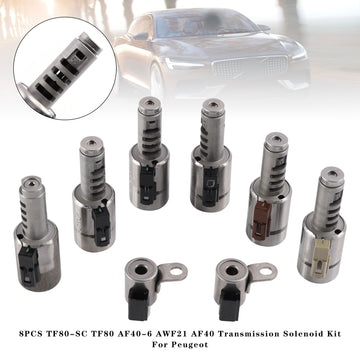 Peugeot 8PCS TF80-SC AF40-6 AWF21 AF40Transmission Solenoid Kit Generic - 0