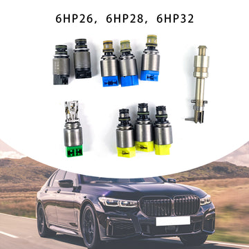 BMW 750i 760Li 9PCS 6HP26 6HP28 6HP32 Transmission Solenoid Generic - 0