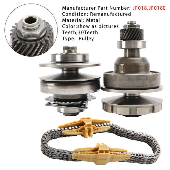 Nissan Gearbox 30Teeth JF018 JF018E CVT Auto Transmission Pulley With Belt Chain Generic