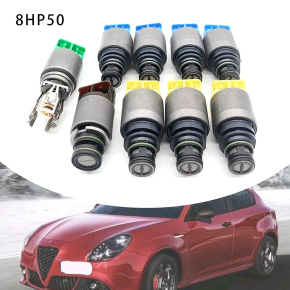 BMW Dodge Jeep Alfa Romeo 9pcs 8HP50 8-Speed Automatic Transmission Solenoid Generic