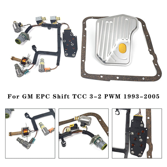 1993-2005 GM EPC Shift TCC 3-2 PWM 9PCS 4L60E 4L65E Transmission Solenoid Kit Generic