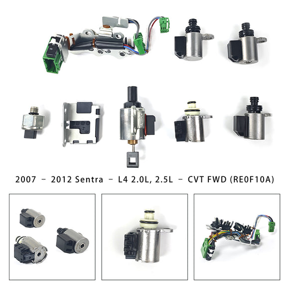 2008-2013 Nissan Rogue L4 2.5L CVT Transmission Solenoid Valve Kit JF011 One Senor Generic