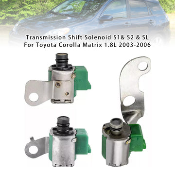 2003-2006 Toyota Corolla Matrix 1.8L Transmission Shift Solenoid S1& S2 & SL Generic - 0