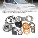 2013+ Ford Lincoln Mazda 1.6L 6F35 Transmission Rebuild Kit With Torque Converter  Generic-2