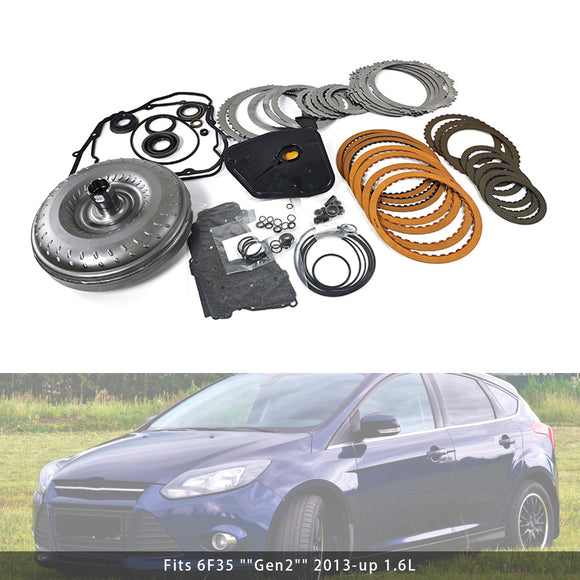 2013+ Ford Lincoln Mazda 1.6L 6F35 Transmission Rebuild Kit With Torque Converter  Generic