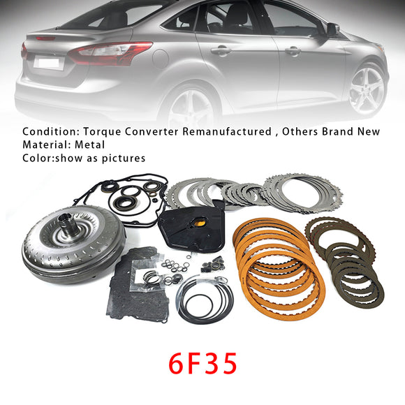 2013+ Ford Lincoln Mazda 2.0L 6F35 Transmission Rebuild Kit With Torque Converter Generic
