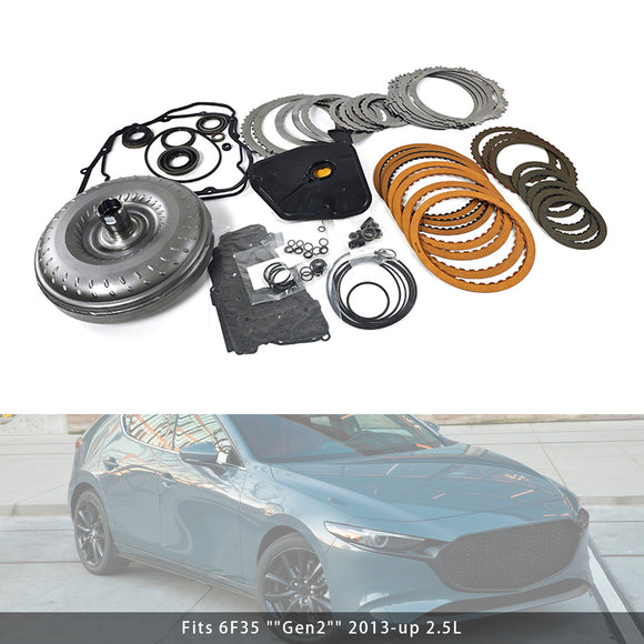 2013+ Ford Lincoln Mazda 2.5L 6F35 Transmission Rebuild Kit With Torque Converter Generic