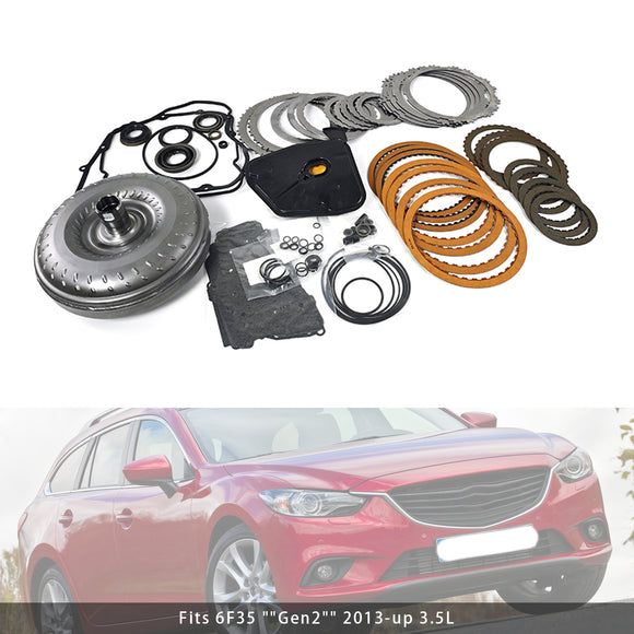 2013+ Ford Lincoln Mazda 3.5L 6F35 Transmission Rebuild Kit With Torque Converter Generic