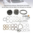 Nissan Transmission Master Rebuild Kit & Pulley Set W/ Belt JF015E RE0F11A 29T Generic-2