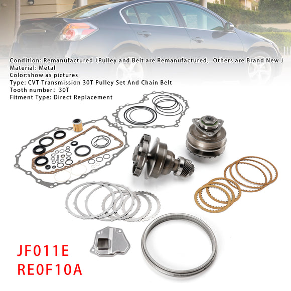 NISSAN Transmission CVT Pulley 30T W/Belt+Chain £¦ Rebuild Kit RE0F10A JF011E Generic