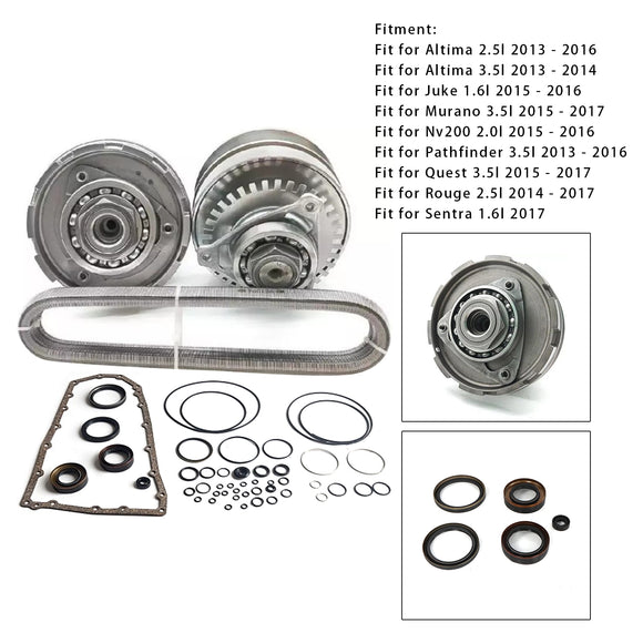 NISSAN RE0F10E JF017E CVT Transmission Master Rebuild Kit W/Chain Belt 25T Generic