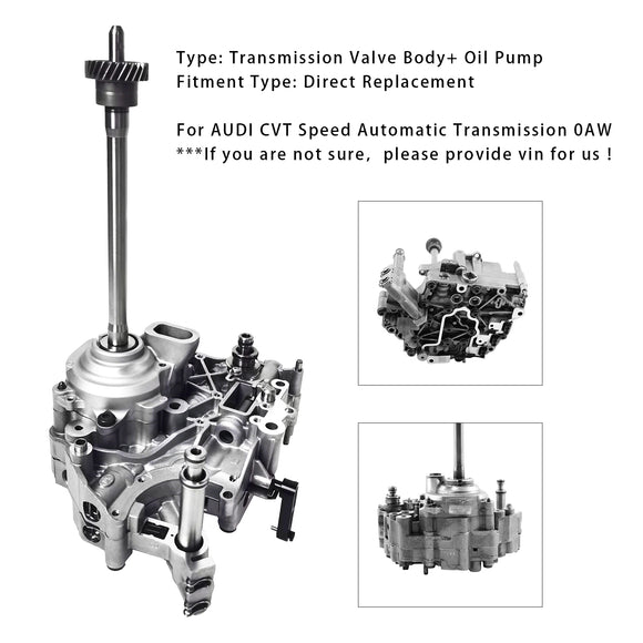 Audi 0AW325031 CVT Transmission Valve Body+ Oil Pump Generic