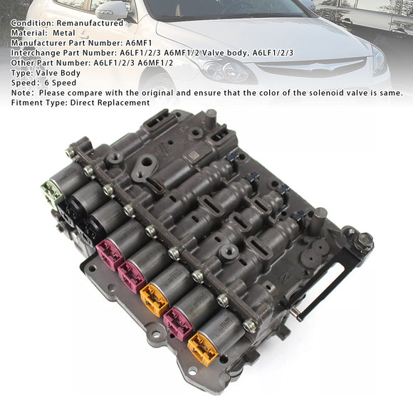 Tucson Carens Forte Optima Sportage 4WD A6LF1/2/3 A6MF1/2 6 Speed Valve Body Generic
