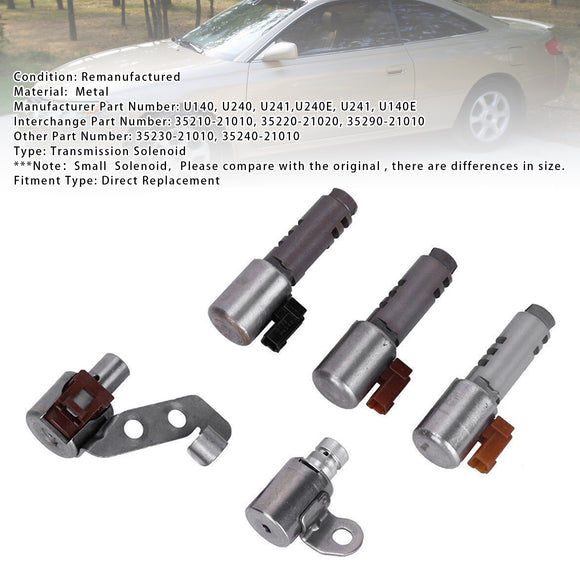 Toyota RAV4 Camry 5PCS Transmission Solenoid Kit U140 U240 U241 Generic