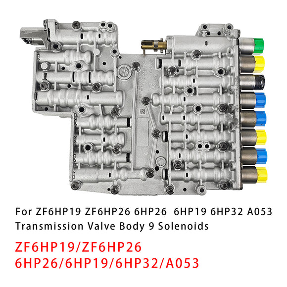 ZF6HP19 ZF6HP26 6HP26 6HP19 6HP32 A053 Transmission Valve Body 9 Solenoids Generic