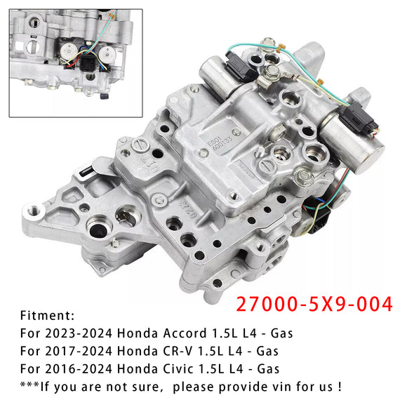 2015-2023 Honda CR-V Civic 1.5L 5LS 5LK CVT Transmission Solenoid Valve Body 27000-5X9-004 Generic