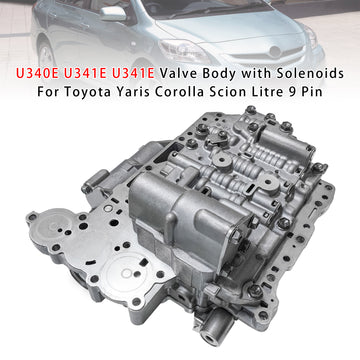 Toyota Yaris Corolla Scion Litre 9 Pin U340E U341E U341E Valve Body with Solenoids Generic - 0