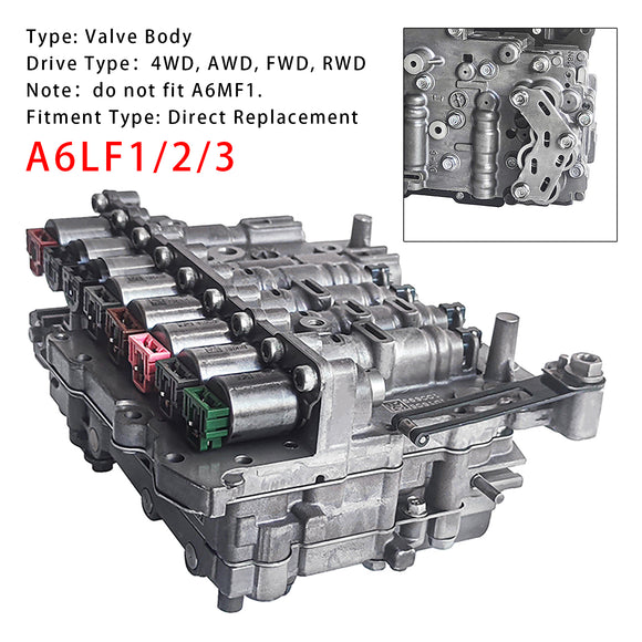 Hyundai Kia Transmission Valve Body A6LF1/2/3 w/Solenoid Generic