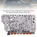 2014-2017 Jeep Cherokee Chrysler Transmission Valve Body With 9 Solenoids 9HP48 Generic-2