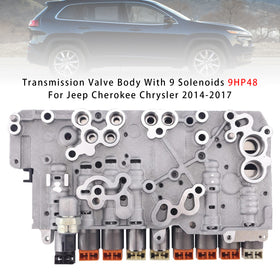 2014-2017 Jeep Cherokee Chrysler Transmission Valve Body With 9 Solenoids 9HP48 Generic - 0