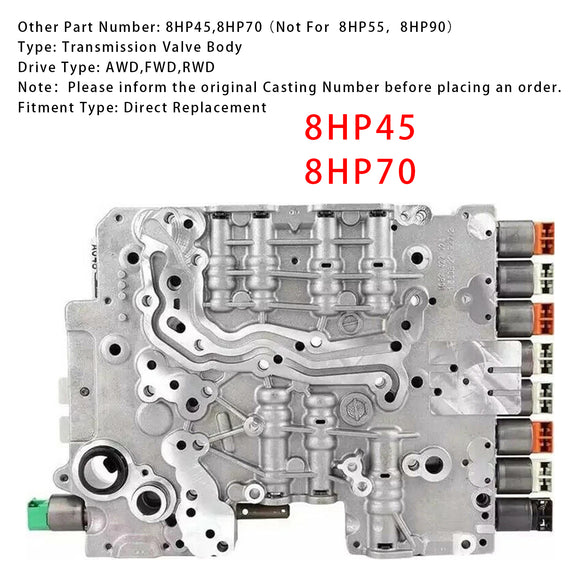 CHRYSLER Transmission Valve Body 8HP45 8HP70 Generic