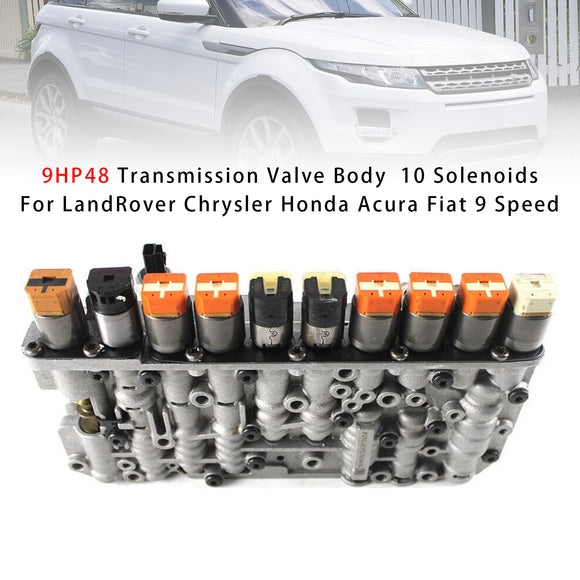 LandRover Chrysler Honda Acura Fiat 9 Speed 9HP48 Transmission Valve Body 10 Solenoids Generic