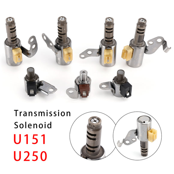 2003-08 TOYOTA Harrier 5 SP F/4WD 3.0L 3.5L 7PCS Transmission Solenoids Kit U151 U250 Generic