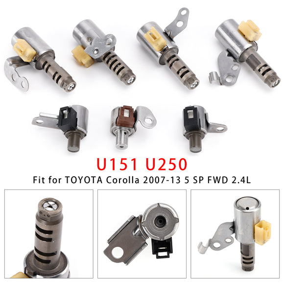 2003-08 TOYOTA Harrier 5 SP F/4WD 3.0L 3.5L 7PCS Transmission Solenoids Kit U151 U250 Generic
