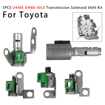 Toyota 5PCS U440E AW80-40LE Transmission Solenoid Shift Kit Generic - 0