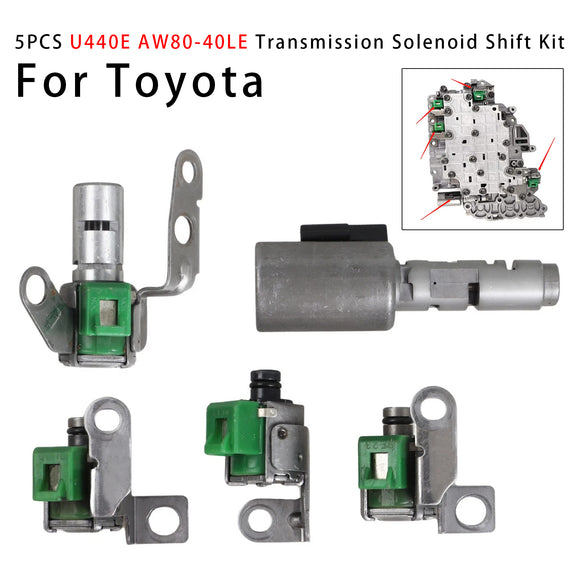 Toyota 5PCS U440E AW80-40LE Transmission Solenoid Shift Kit Generic