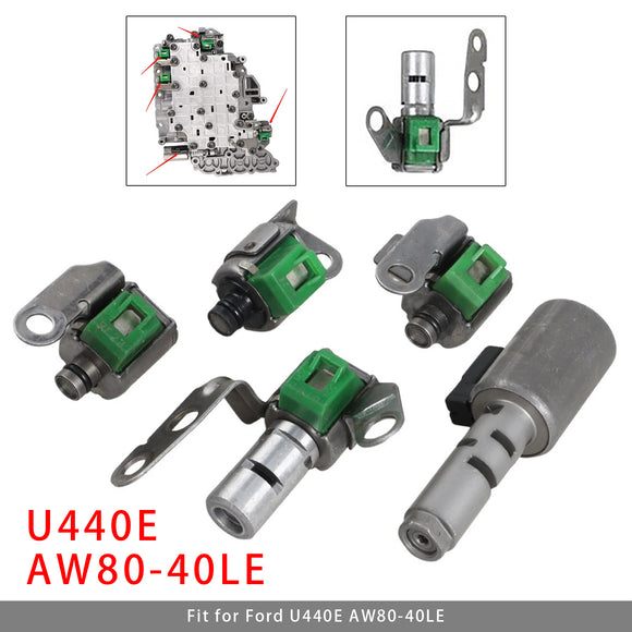 Toyota 5PCS U440E AW80-40LE Transmission Solenoid Shift Kit Generic