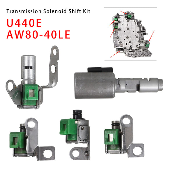 Toyota 5PCS U440E AW80-40LE Transmission Solenoid Shift Kit Generic