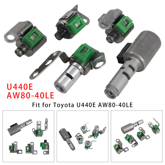 Toyota 5PCS U440E AW80-40LE Transmission Solenoid Shift Kit Generic