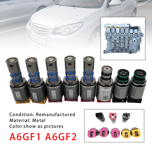HYUNDAI KIA 6-Speed 8PCS A6GF1 A6GF2 Transmission Solenoids Kit Generic