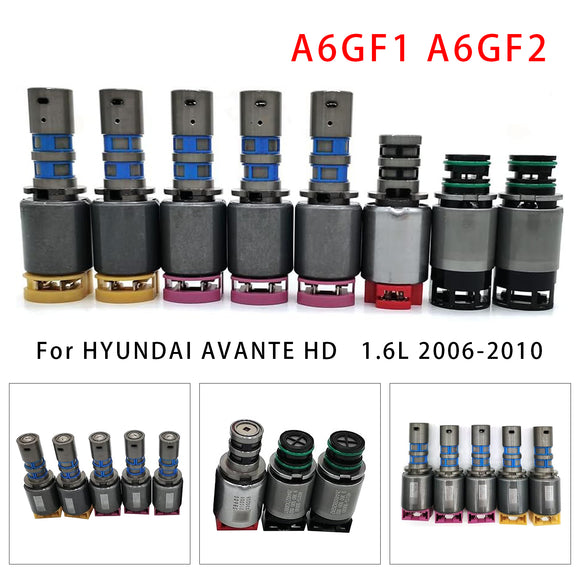 HYUNDAI KIA 6-Speed 8PCS A6GF1 A6GF2 Transmission Solenoids Kit Generic
