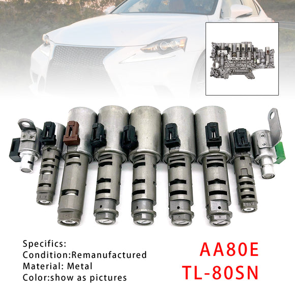 Toyota IS LS460/LS460L GS460 AA80E TL-80SN Transmission Solenoids Kit Generic