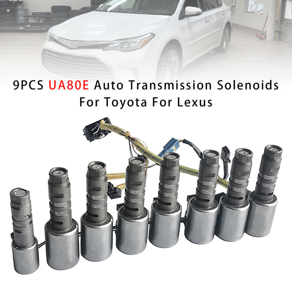 Toyota 9PCS UA80E Auto Transmission Solenoids Generic