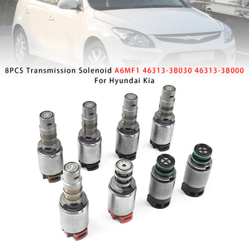 Hyundai Kia 8PCS Transmission Solenoid A6MF1 46313-3B030 46313-3B000 Generic - 0