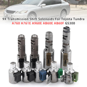 9X Transmission Shift Solenoids For Toyota Tundra A760 A761E A960E AB60E AB60F GS300 - 0