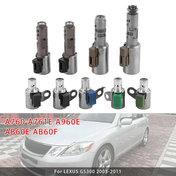9X Transmission Shift Solenoids For Toyota Tundra A760 A761E A960E AB60E AB60F GS300