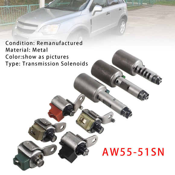 8PCS Transmission Shift Solenoids Valve AW55-51SN For Nissan Altima Maxima Quest