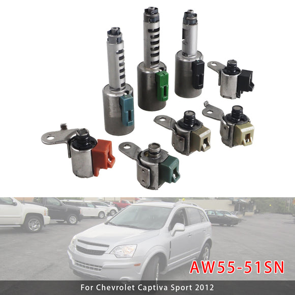 8PCS Transmission Shift Solenoids Valve AW55-51SN For Nissan Altima Maxima Quest