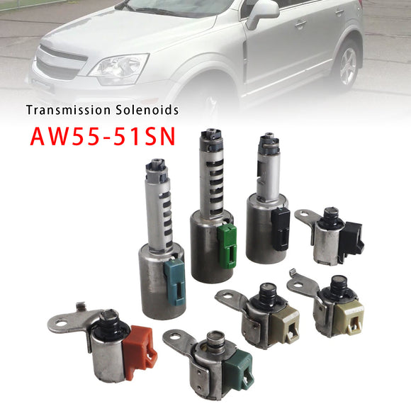 8PCS Transmission Shift Solenoids Valve AW55-51SN For Nissan Altima Maxima Quest