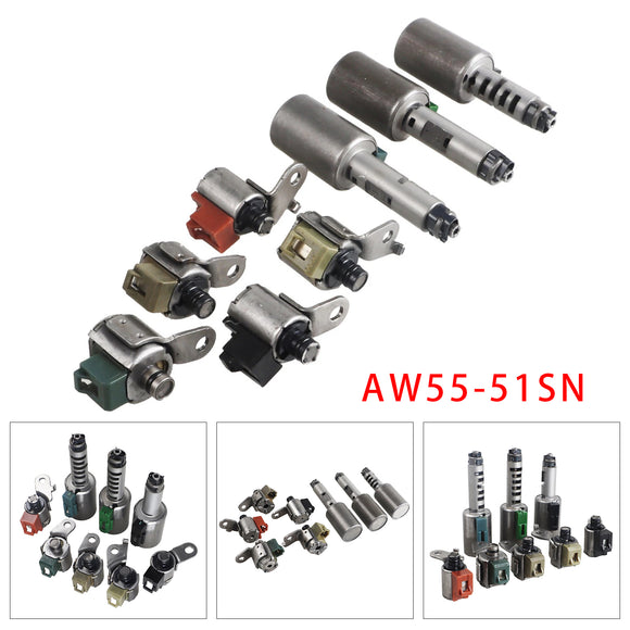 8PCS Transmission Shift Solenoids Valve AW55-51SN For Nissan Altima Maxima Quest