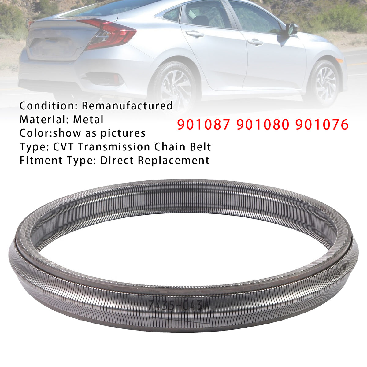 CVT Transmission Chain Belt 901087 901080 901076 For Honda Civic HR-V ...