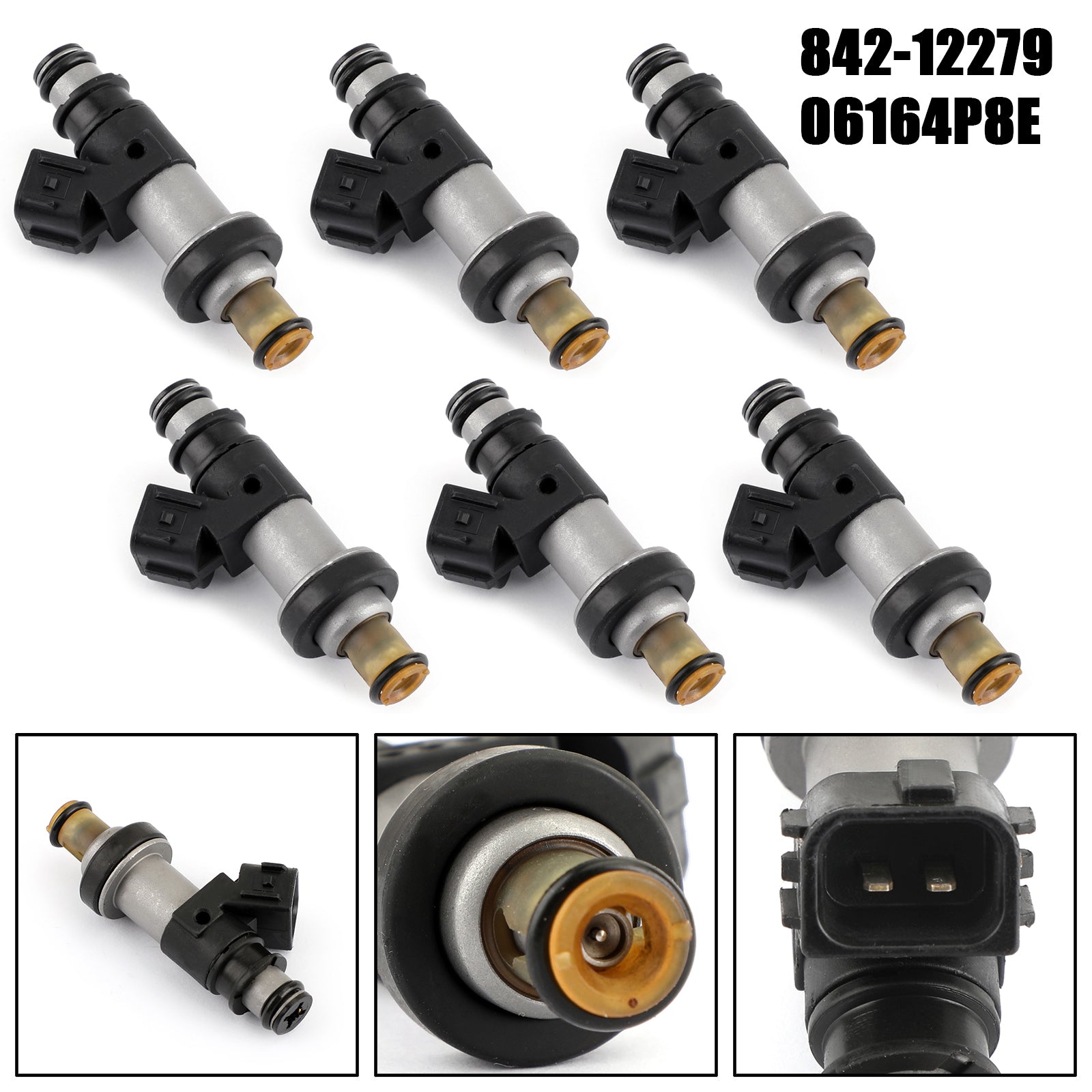 Supercarpart 6PCS 02-04 Honda Odyssey Pilot MDX 3.5L Acura CL TL 3.2L V6  Fuel Injectors Generic - 0