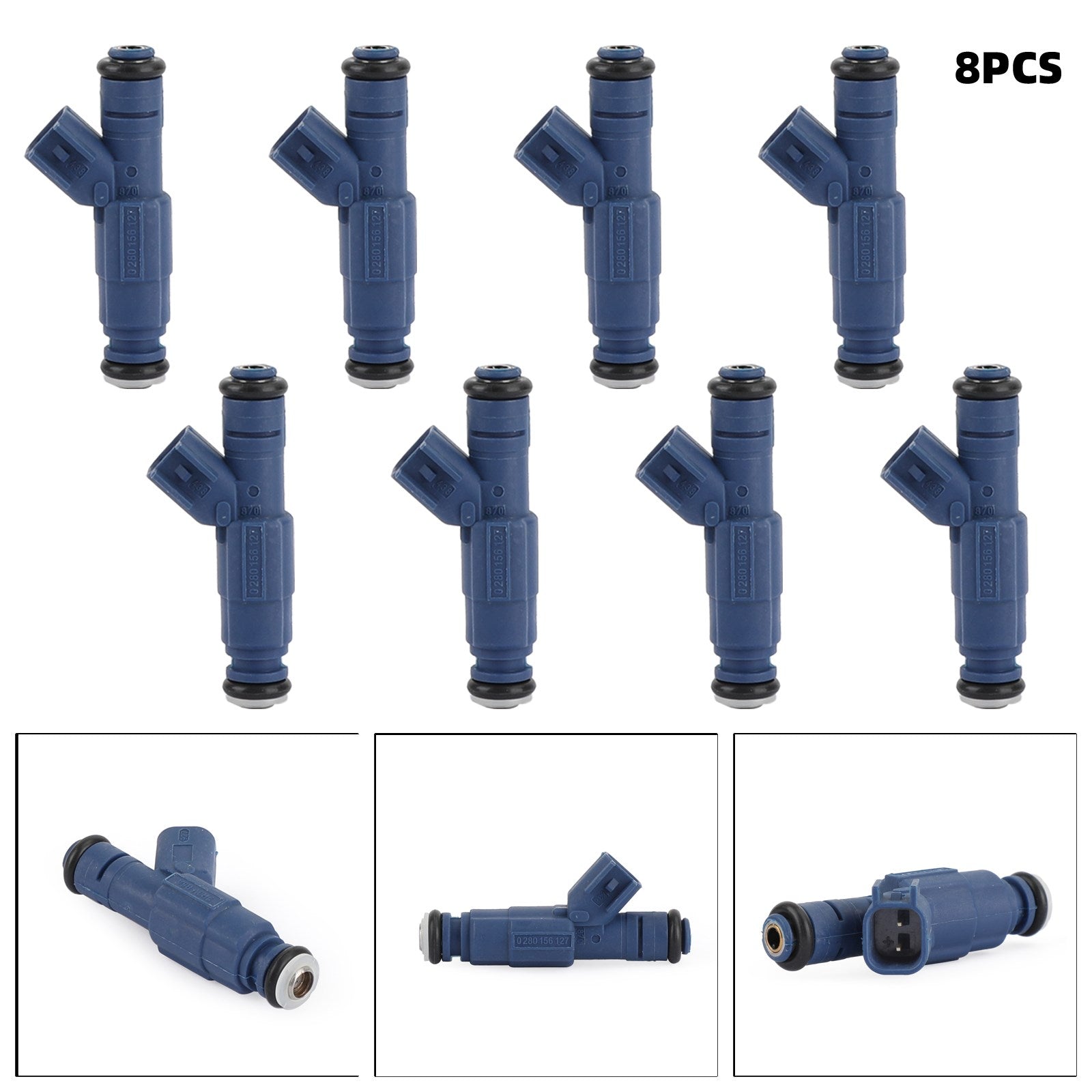 Supercarpart 8PCS 1996-2014 Ford Mustang 4.6l 5.0l V8 Fuel Injectors 0280156127 Generic - 0