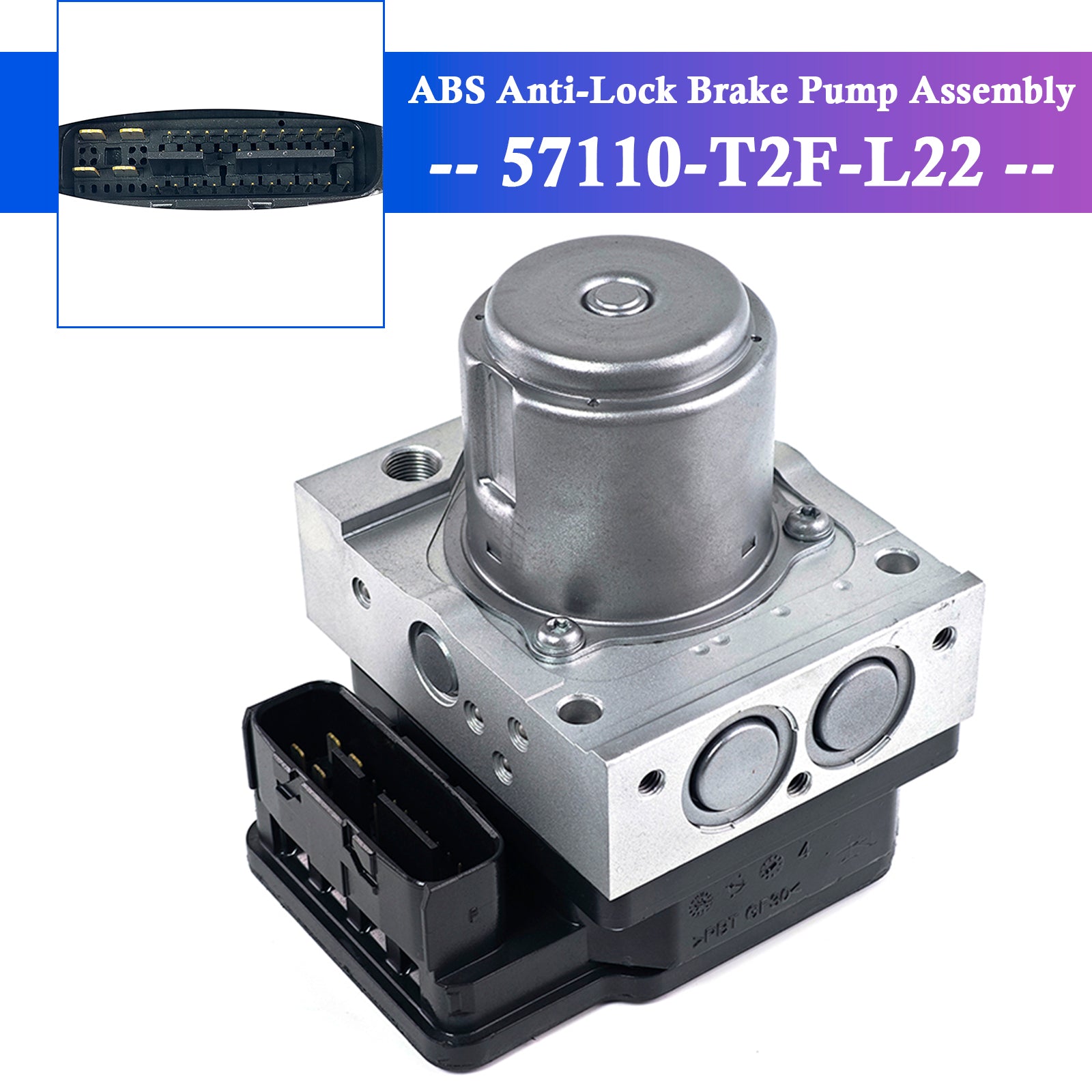 2014 Honda Accord Sport 2.4L ABS Anti-Lock Brake Pump Assembly 57110-T2F-L22 Generic