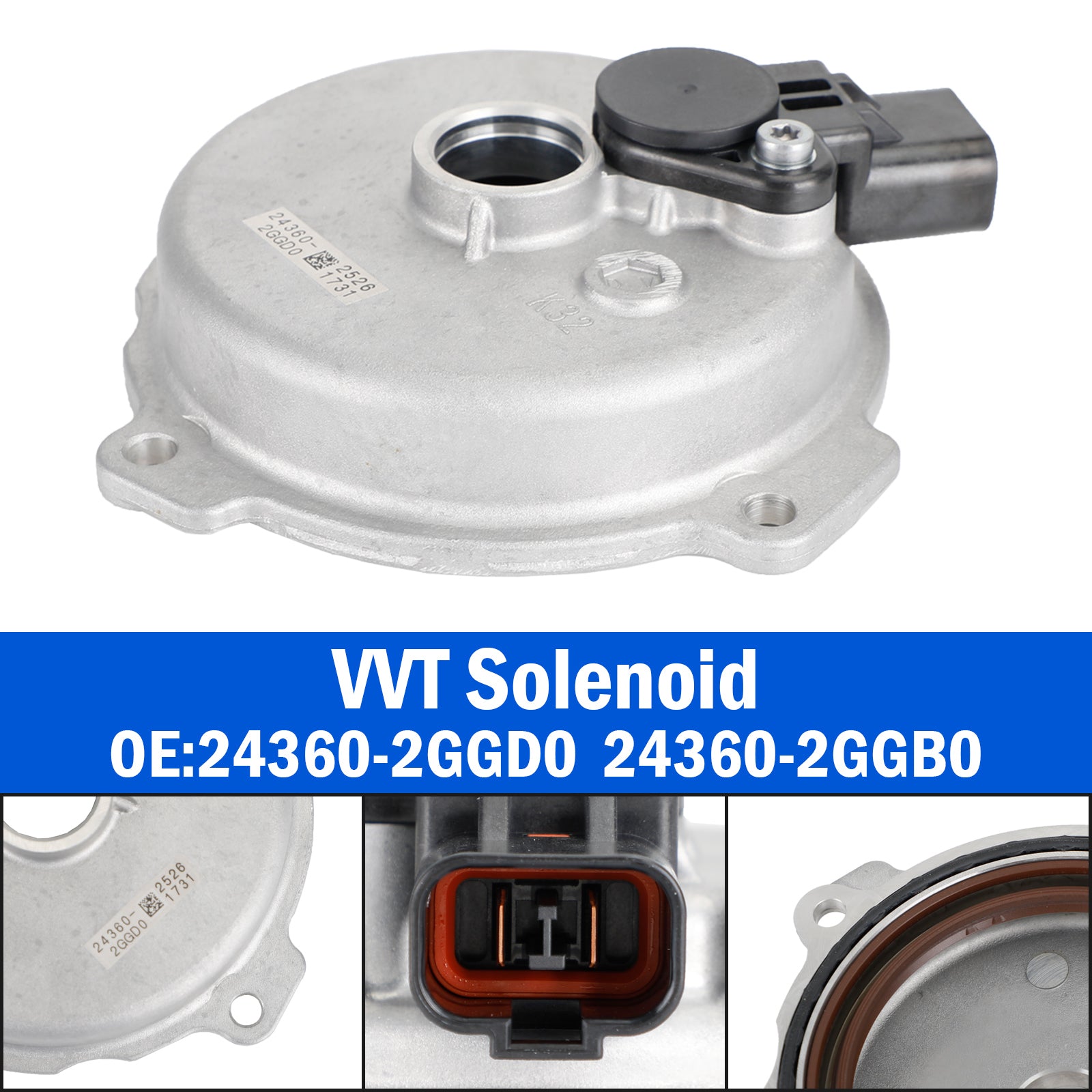 24360-2GGB0 24360-2GGD0 2017-2018 Hyundai Santa Fe Sport 2.0L 2.4L Engine Variable Valve Timing VVT Solenoid Generic